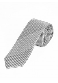 Cravatta con struttura grigio argento