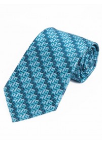 Cravatta business con struttura blu ciano