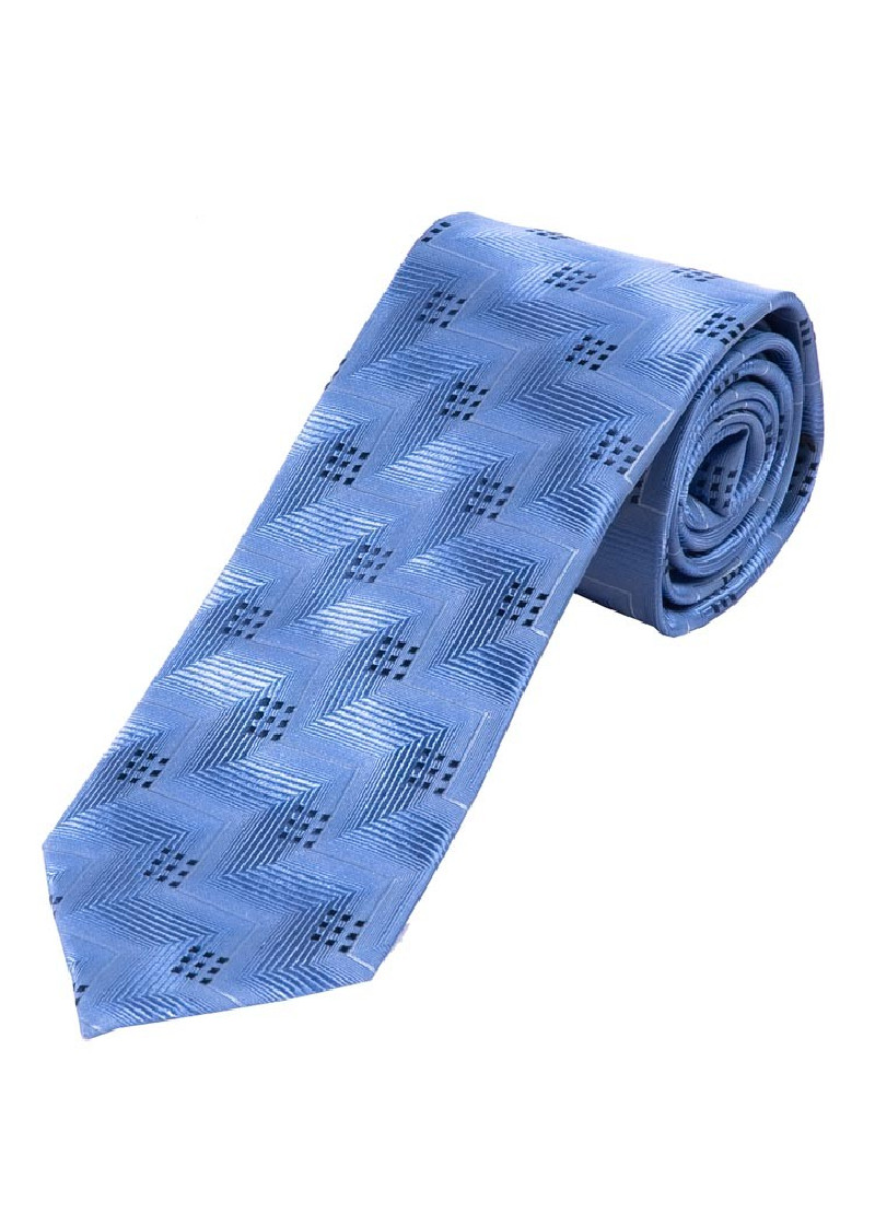 Cravatta uomo blu ghiaccio con motivo a struttura