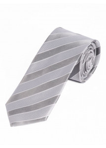 Cravatta da uomo a righe Grigio chiaro Bianco