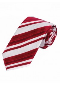 Cravatta a righe bianco rosso
