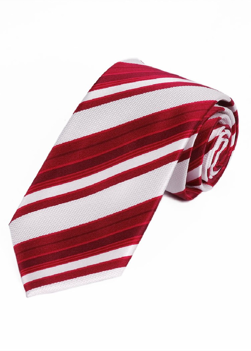 Cravatta a righe bianco rosso