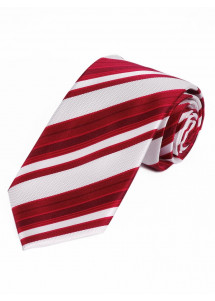 Cravatta a righe bianco rosso
