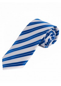 Cravatta a righe bianco blu