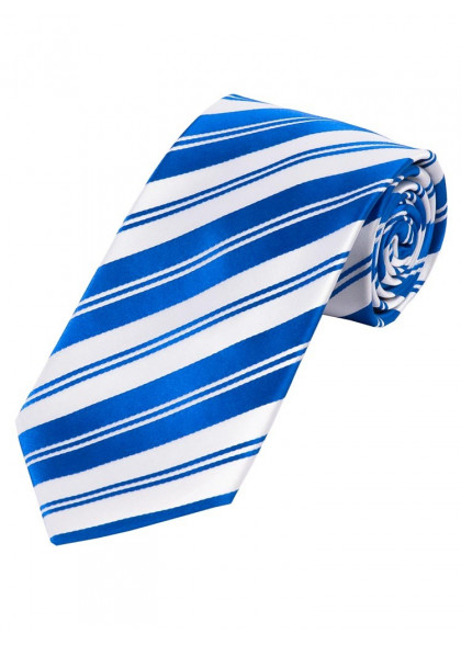 Streifen-Krawatte weiß blau