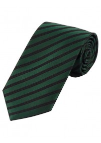 Cravatta business a righe Verde abete nero