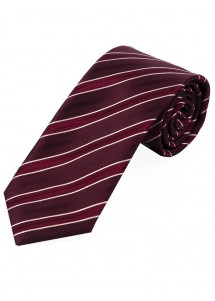 Cravatta da uomo a righe Vino Rosso Neve...