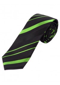 Cravatta da uomo a righe nero intenso