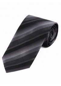 Cravatta a righe argento nero