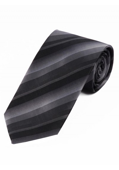 Cravatta a righe argento nero