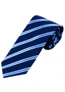 Cravatta business a righe Blu ghiaccio Blu