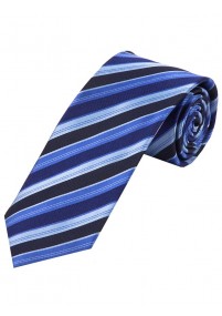 Cravatta business a righe Blu ghiaccio Blu