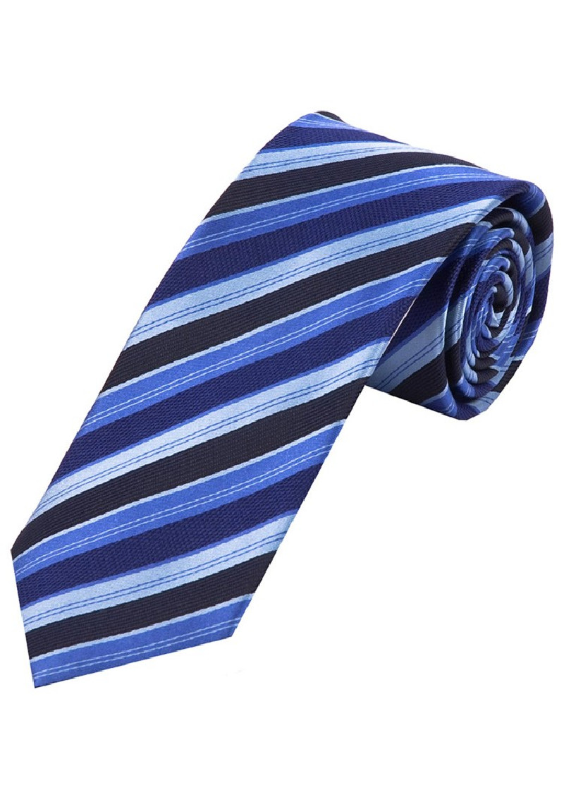 Cravatta business a righe Blu ghiaccio Blu