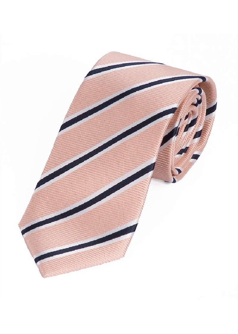 Cravatta da uomo con motivo a righe alla moda Rosa