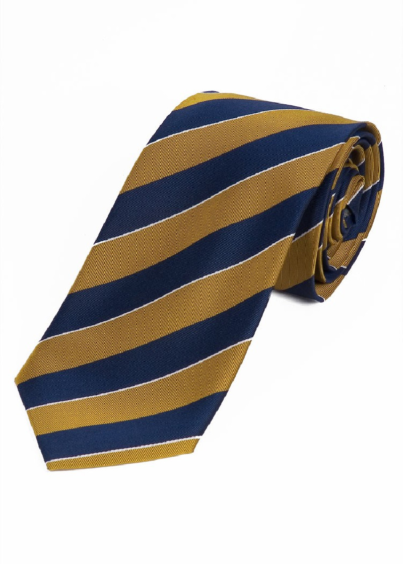 Cravatta business con design a righe giallo