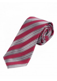 Cravatta con decoro a righe di stile Rosso...