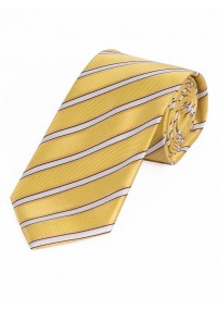 Cravatta con motivo a righe nobili oro...