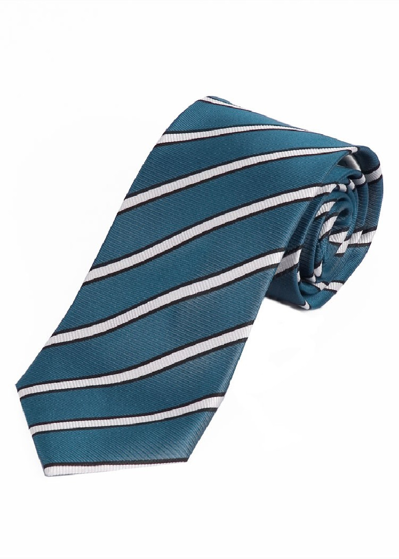 Cravatta business con motivo a righe azzurro