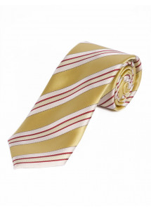Cravatta da uomo con design a righe oro...