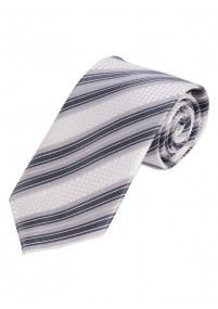Cravatta da uomo con motivo a righe bianco...