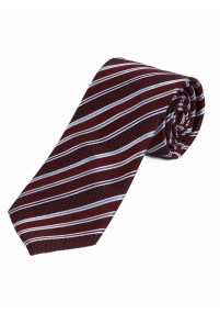Cravatta stretta con design a righe di...
