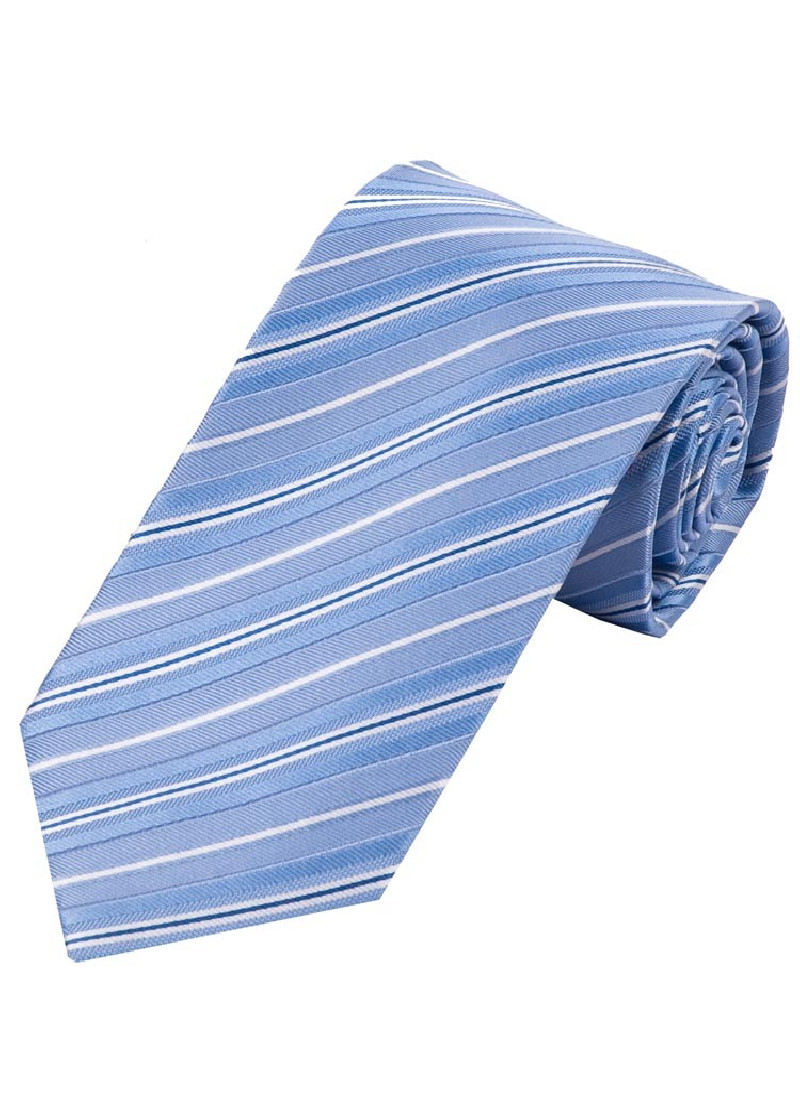 Cravatta maschile alla moda a righe tortora blu