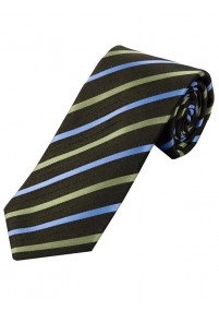 Cravatta a righe verde chiaro oliva blu...