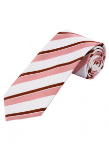 Cravatta alla moda a strisce bianche e...