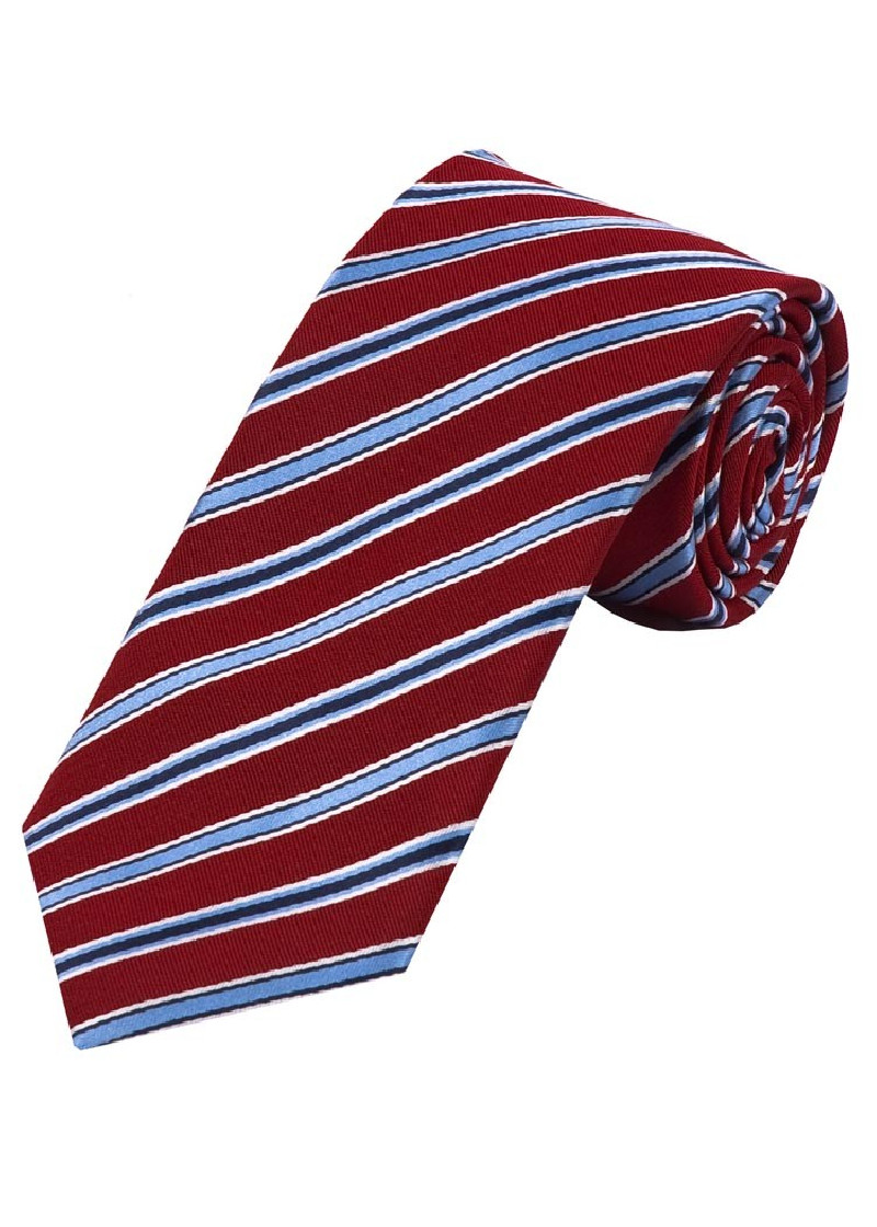 Cravatta da uomo d'affari a righe rosso vino blu