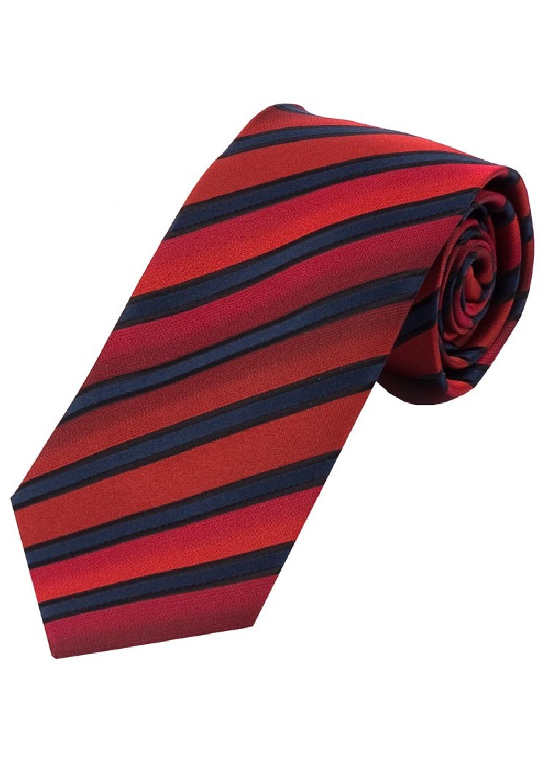 Cravatta a righe rosso blu navy nero tar