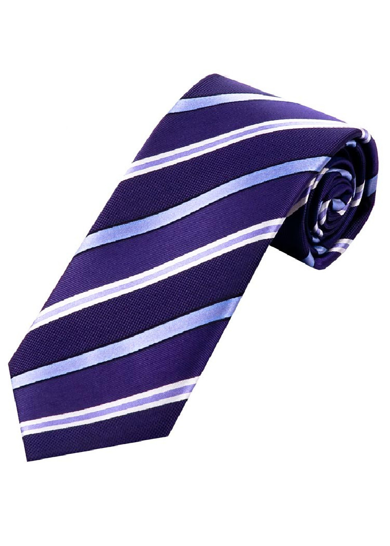Cravatta alla moda a strisce viola blu cielo