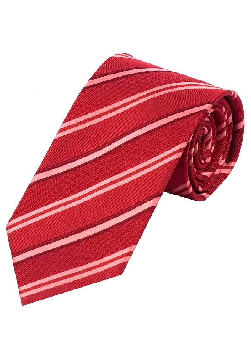 Cravatta da uomo alla moda a strisce rosso medio