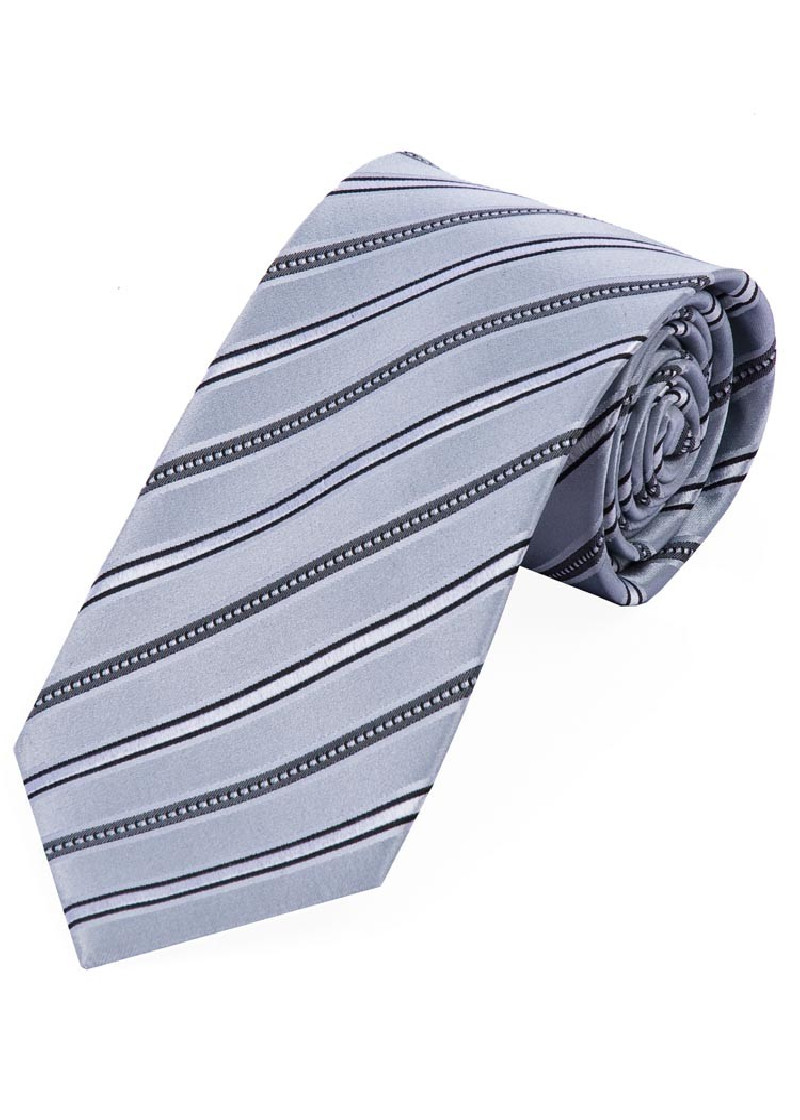 Cravatta alla moda a righe Grigio chiaro