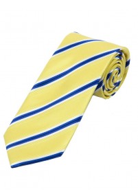 Cravatta d'affari stretta a strisce giallo...