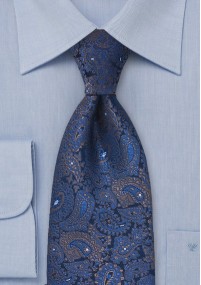 Cravatta paisley blu regale