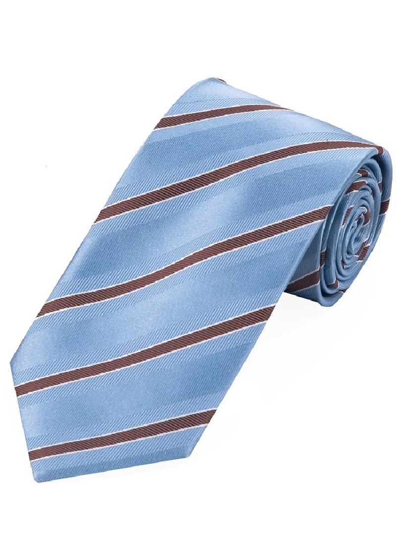 Business Tie Top Moda a righe Blu ghiaccio