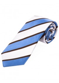 Cravatta da uomo con design a righe bianco...