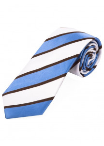 Cravatta da uomo con design a righe bianco...