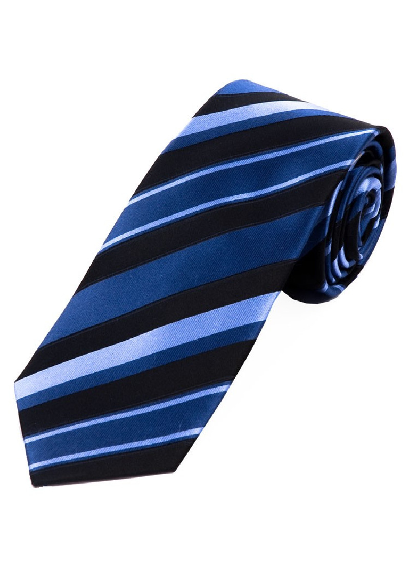 Cravatta business dal design moderno a righe blu