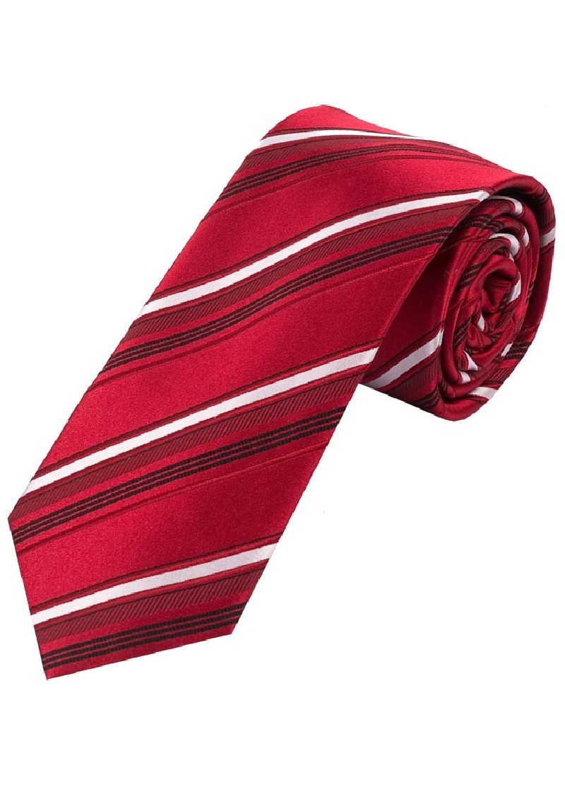 Cravatta perfetta con motivo a righe rosso bianco