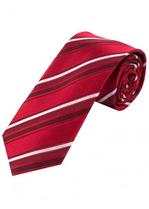 Cravatta perfetta con motivo a righe rosso...