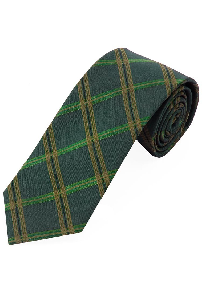 Cravatta linea dignitosa check verde bottiglia