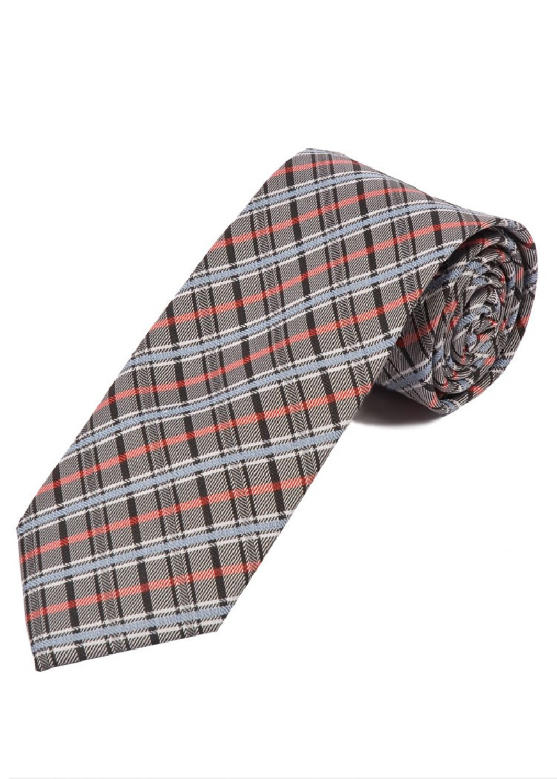 Cravatta linea elegante check night nero