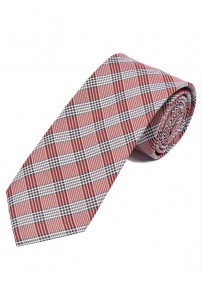 Cravatta linea dignitosa check rosso perla...