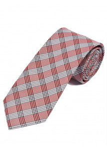 Cravatta linea dignitosa check rosso perla...