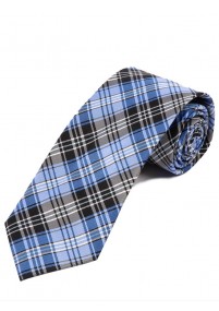 Cravatta design Glencheck azzurro nero