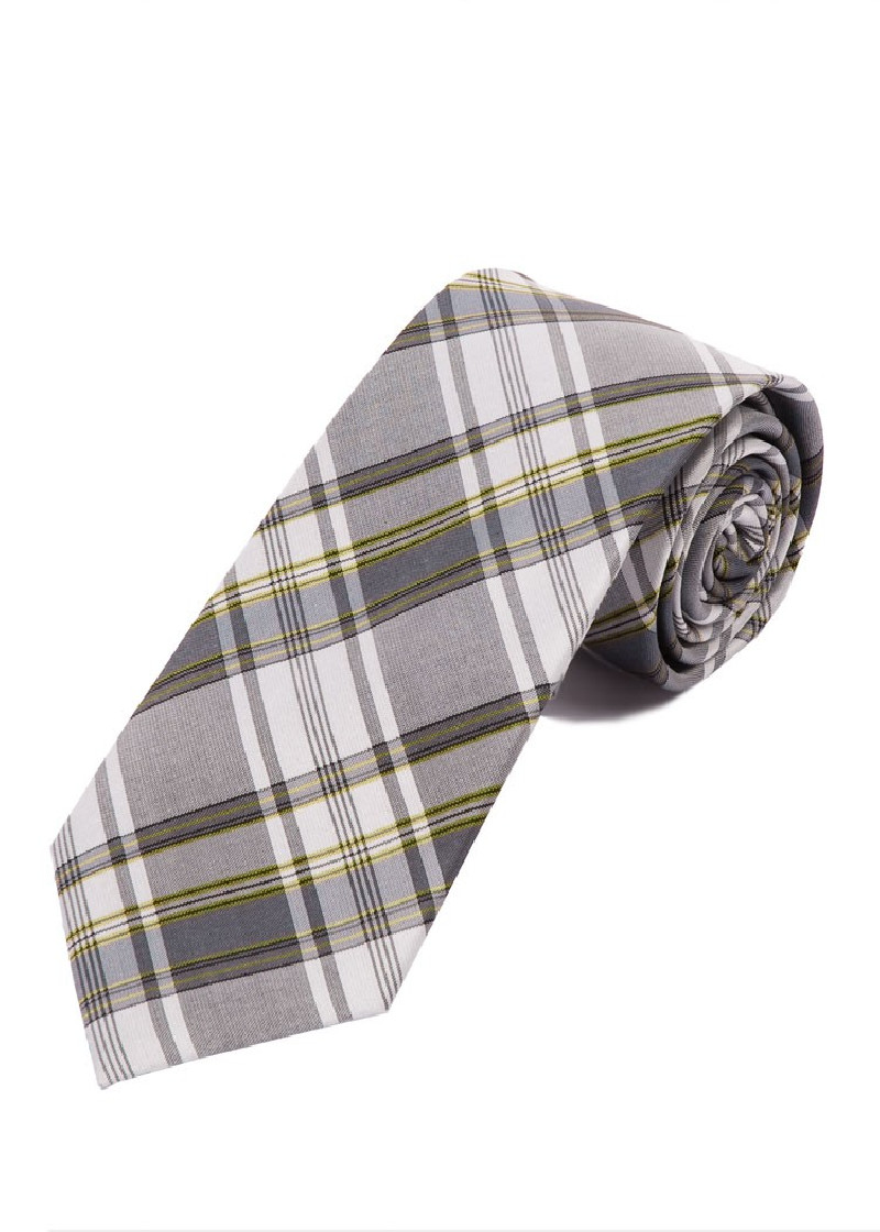 Cravatta da lavoro Glencheck Design Grigio scuro
