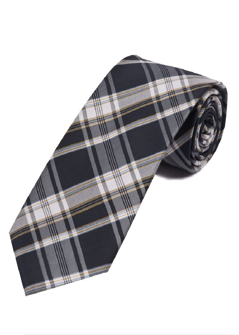 Cravatta Business Glencheck Design Antracite