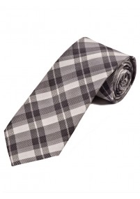 Cravatta Glencheck Design Uomo Nero Grigio...