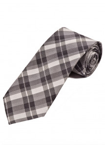 Cravatta Glencheck Design Uomo Nero Grigio...